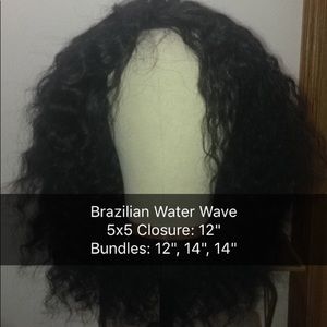 *SOLD!* OBO - Brazilian Water Wave 5x5 Closure Wig